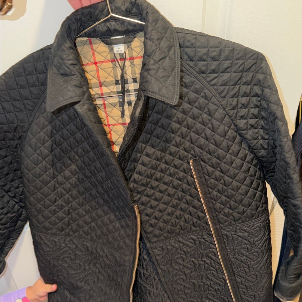 Black Quilted Jacket Burberry
